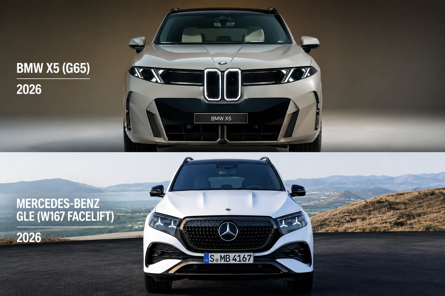 Uusi BMW X5 G65 vai Mercedes GLE W167 Facelift – kumpi on parempi?