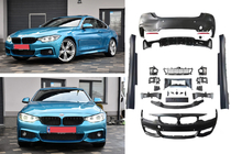 BMW 4-sarja F32/F33/F36 2012–2020 M-Sport-korisarja (F32) Yksipuolinen tuplaputkisto kuva 2