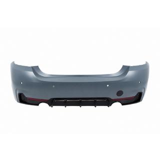 Takapuskuri diffuusorilla, yksittäinen pakoputki molemmille puolille M-Sport BMW 4-sarja F32/F33/F36 2012–2020