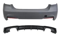 BMW 3-sarja F30/F31 2012–2019 Takapuskuri diffuusorilla kaksipuoleiselle tuplapakoputkelle M-Sport (F30) kuva 1
