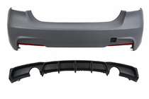 BMW 3-sarja F30/F31 2012–2019 Takapuskuri diffuusorilla, kaksipuoliselle yksiputkiselle pakoputkelle M-Sport (F30) kuva 1