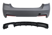 BMW 3-sarja F30/F31 2012–2019 Takapuskuri diffuusorilla yksipuoliselle tuplapakoputkelle M-Sport (F30) kuva 1