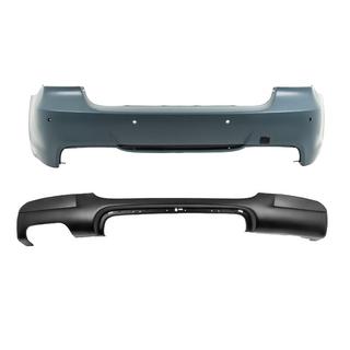 Takapuskuri diffuusorilla yksipuoliselle tuplapakoputkelle M-Sport (E90 2008-2011) BMW 3-sarja E90/E91 2005–2011