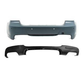 Takapuskuri diffuserilla kaksipuoleiseen tuplapakoputkeen M-Sport (E90 2008-2011) BMW 3-sarja E90/E91 2005–2011