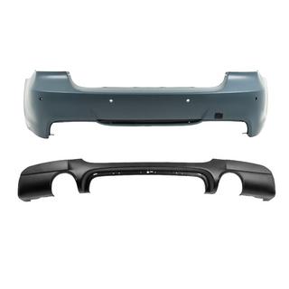 Takapuskuri diffuusorilla yksittäiselle, molemminpuoliselle pakoputkelle M-Sport (E90 2008-2011) BMW 3-sarja E90/E91 2005–2011