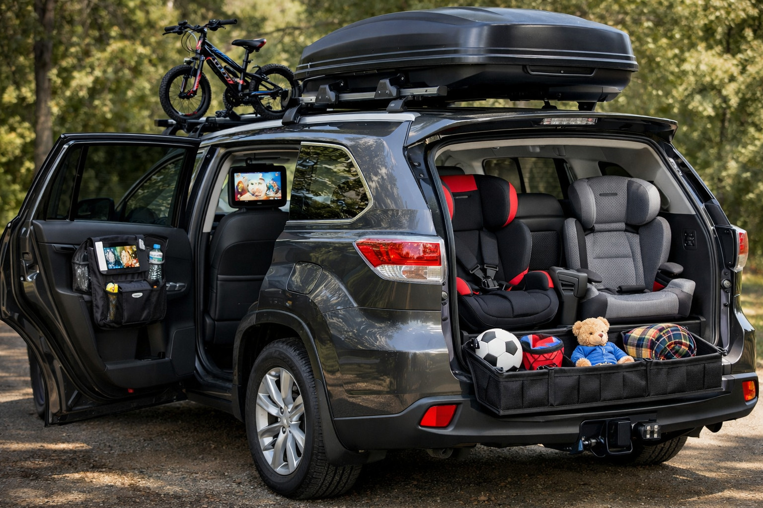 Toyota Highlander 2013-2019: perusupgrade lapsille, tavaroille ja 3. riville