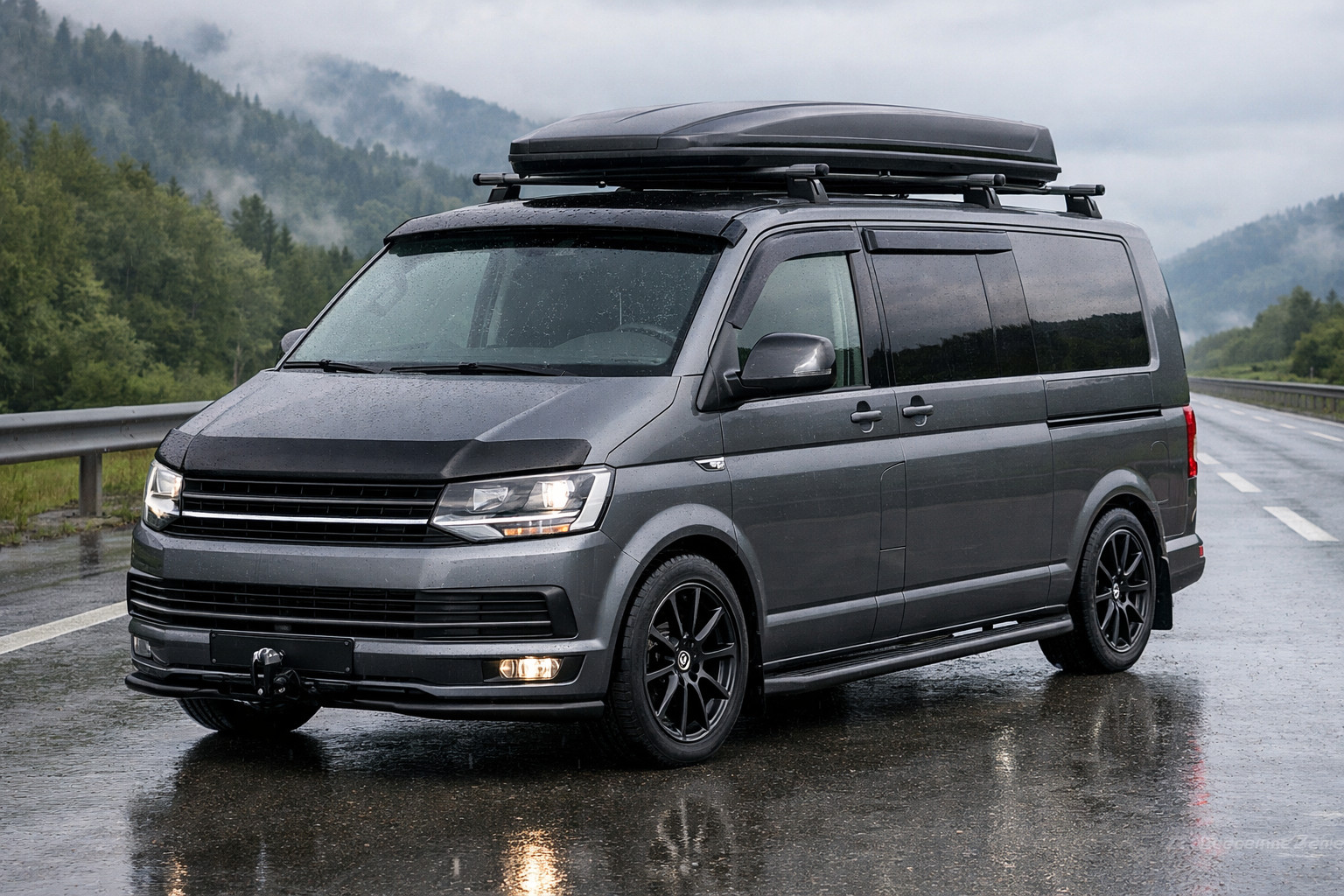 Aloituspäivitys Volkswagen T6 2015-2024: maantielle ja sateeseen