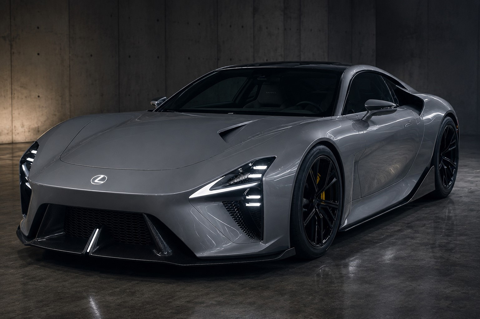 Sähköinen Lexus LFA Concept nähtiin liikkeessä впервые