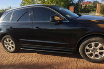 Audi Q5 2008–2017 Sivuporrastangot Premium Black (2 kpl, ruostumaton teräs) d60 mm kuva 2