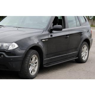 Sivuporrassarja KB001 Black (ruostumaton teräs) BMW X3 E83 2003–2010 kuva 1