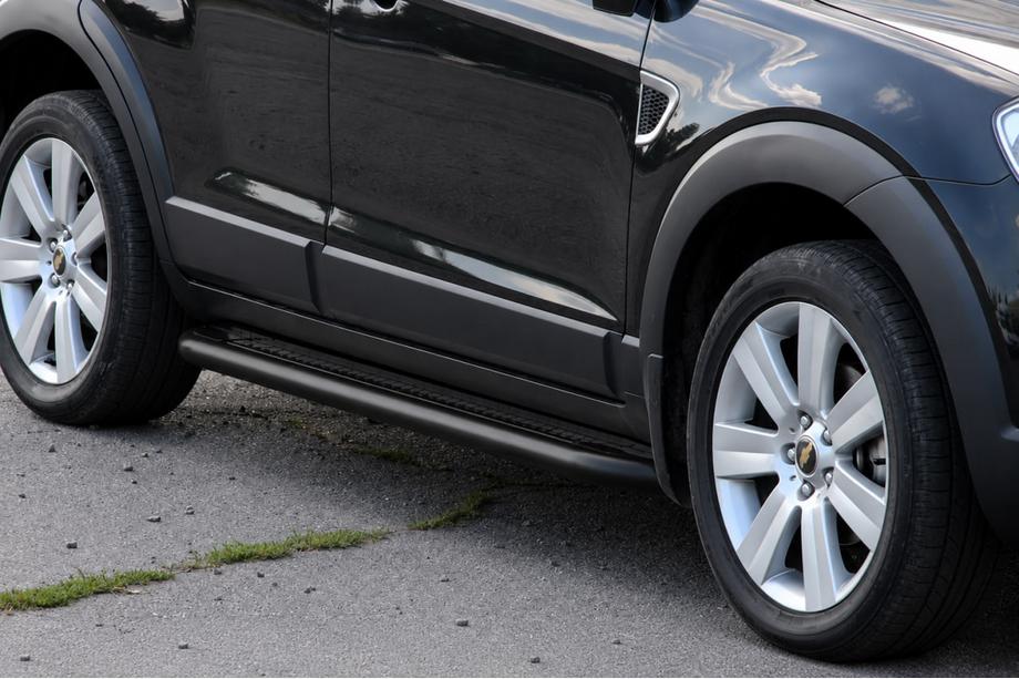 Chevrolet Captiva 2006–2019 Premium Black sivuastinlaudat (2 kpl, ruostumaton teräs) Ø60 mm Kuva 3