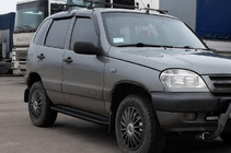 Chevrolet Niva 1998–2020 Sivuporrassarja Premium Black (2 kpl, ruostumaton teräs) kuva 2