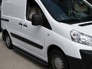 Citroen Nemo 2007–2017 Sivuporrasputket Premium Black (2 kpl, ruostumaton teräs) Ø60 mm kuva 1