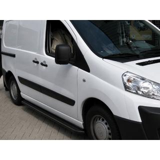 Sivuporrasputket Premium Black (2 kpl, ruostumaton teräs) kuva 1