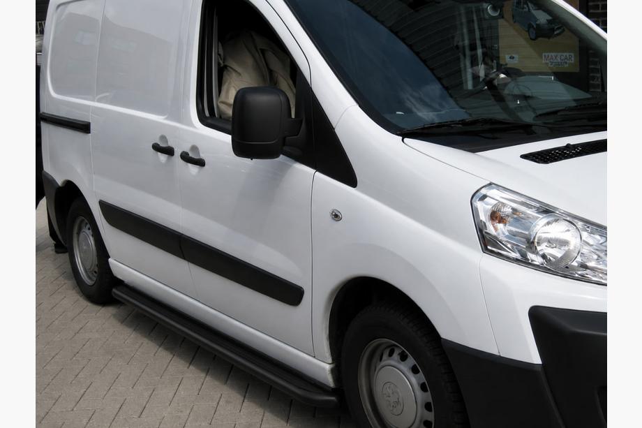 Citroen Nemo 2007–2017 Sivuporrasputket Premium Black (2 kpl, ruostumaton teräs) Ø60 mm Image
