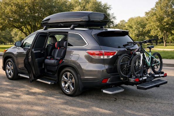 Päivityspaketti Toyota Highlander 2013-2019: perheelle ja helppoon kyytiin