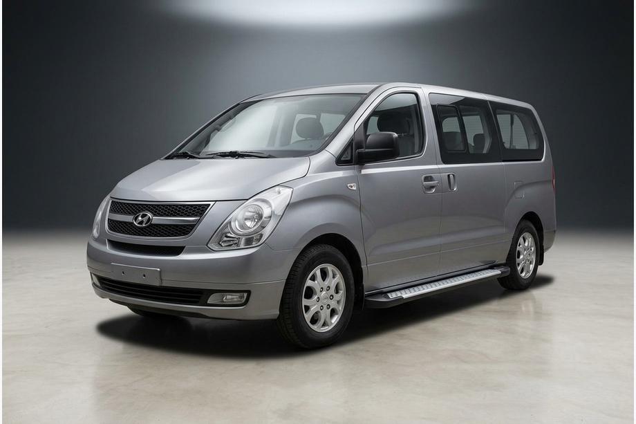 Hyundai H300, H1, Starex 2008–2020 Allmond Grey sivuportaat (2 kpl, alumiini) Image