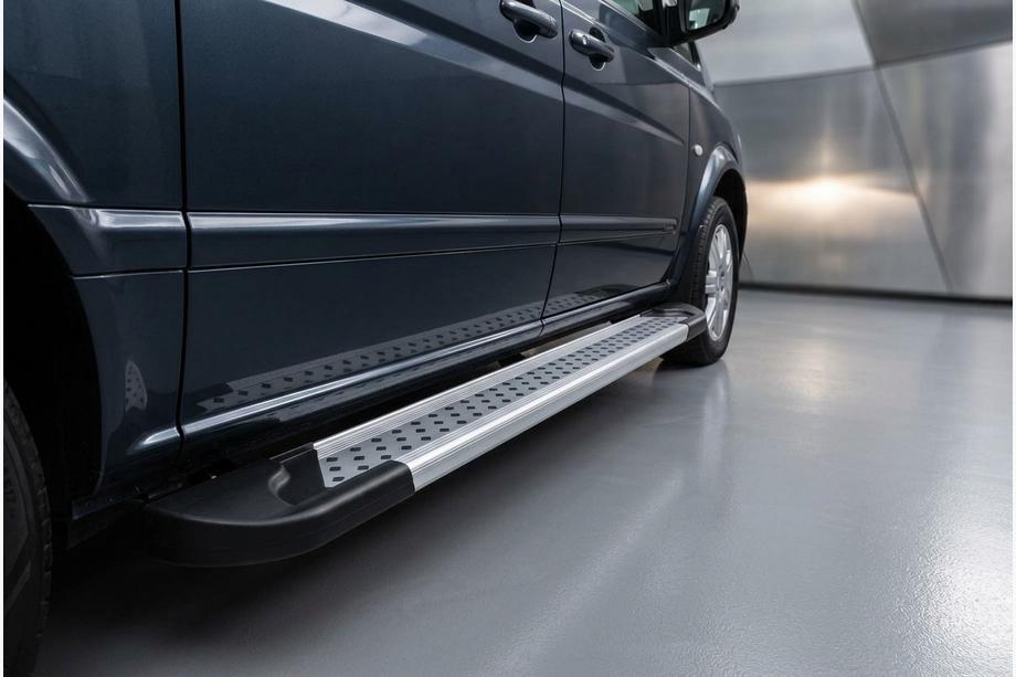 Mercedes Viano 2004–2014 Sivuporrassarja New Vision Grey (2 kpl, alumiini) Image