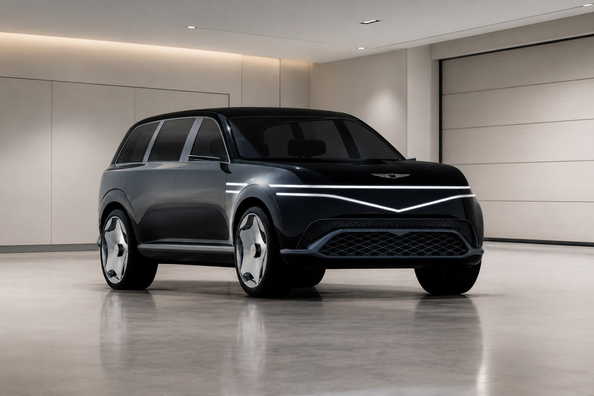 Uusi Genesis GV90 bongattiin testeissä: ovet kuin Rolls-Roycessa