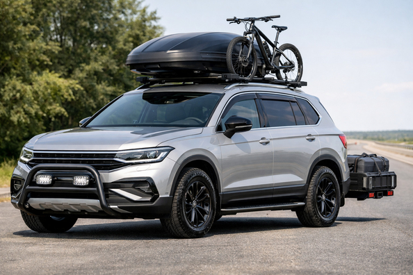 Mitä varusteita Volkswagen Tiguan 3. sukupolveen kaupunkiin ja maantieajoon