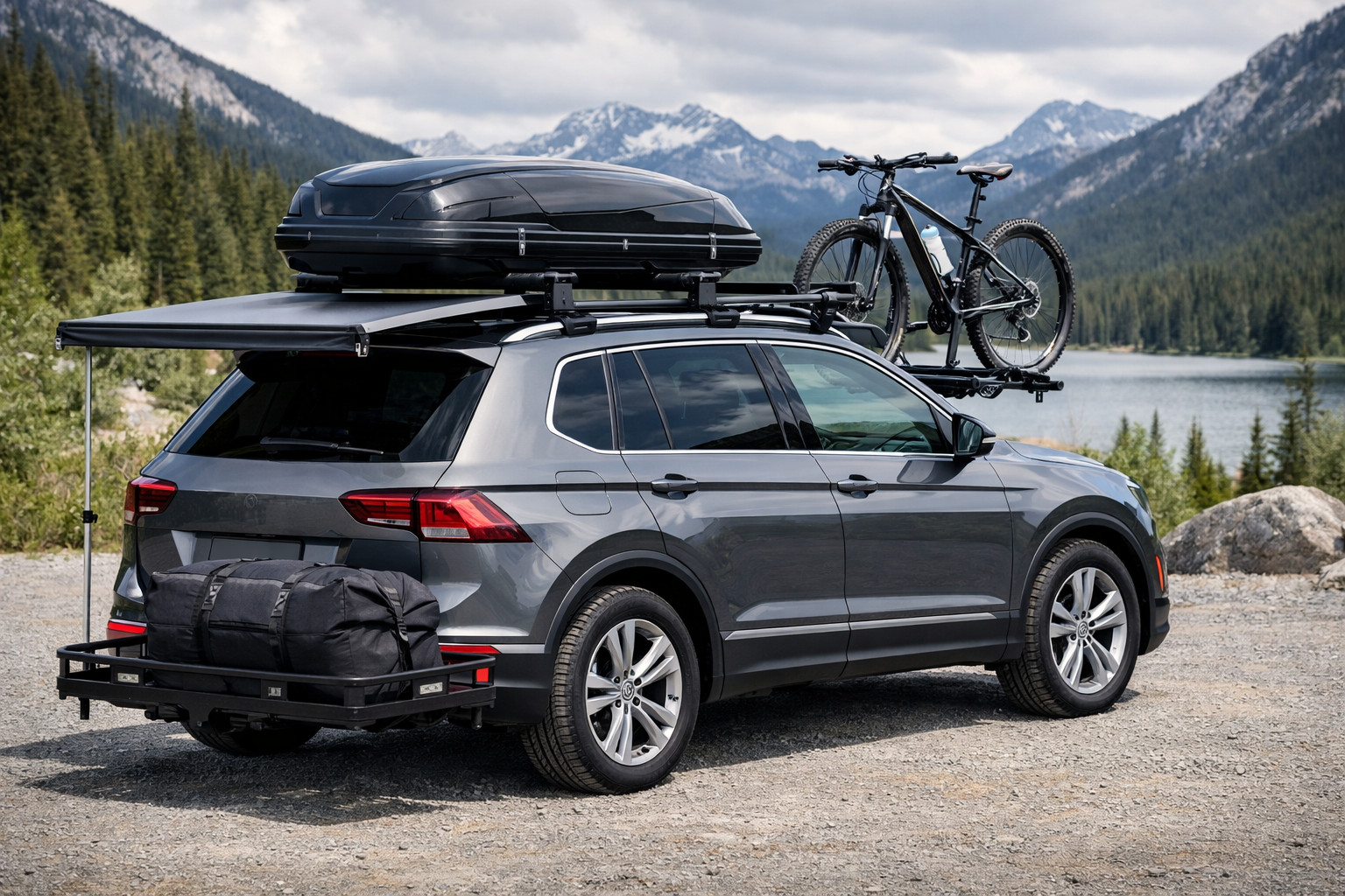 Varusteet Volkswagen Tiguan 2016-2023 -katto- ja matkakäyttöön