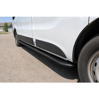 Sivuporras Premium (2 kpl, ruostumaton teräs) Black Fiat Talento 2016– kuva 1