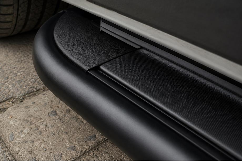 Fiat Talento 2016– Sivuporras Premium (2 kpl, ruostumaton teräs) Black 60 mm, pitkä akseliväli Kuva 2