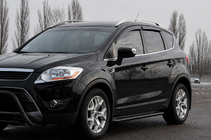 Ford Kuga 2008–2013 Sivuporras Premium (2 kpl, ruostumaton teräs) Black 60 mm kuva 2