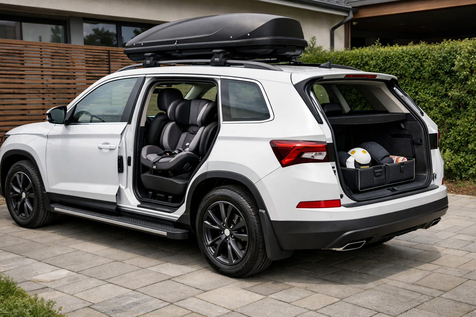 Mitä asentaa Skoda Kodiaq 2016-2023: puhtaat kynnykset ja arjen perhekäyttö