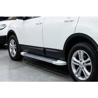 Sivuastinlaudat Allmond White (2 kpl, alumiini) Nissan Qashqai 2010–2014 kuva 1
