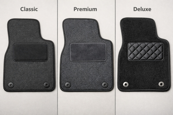 Tekstiilimatot Classic, Premium vai Deluxe: minkä tason valita Kuva 1