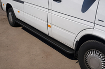 Volkswagen LT 1995–2006 Premium Black sivuastinlaudat (2 kpl, ruostumaton teräs) kuva 3