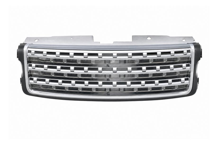 Range Rover IV L405 2013–2021 Harmaa jäähdyttimen säleikkö hopeisella verkolla (2013) Image