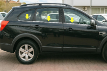 Chevrolet Captiva 2006–2019 Ikkunoiden alareunan kromilistat (6 kpl, ruostumaton teräs) kuva 1