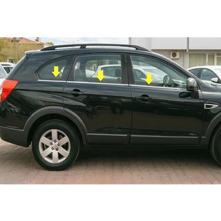 Ikkunoiden alareunan kromilistat (6 kpl, ruostumaton teräs) Chevrolet Captiva 2006–2019 kuva 1