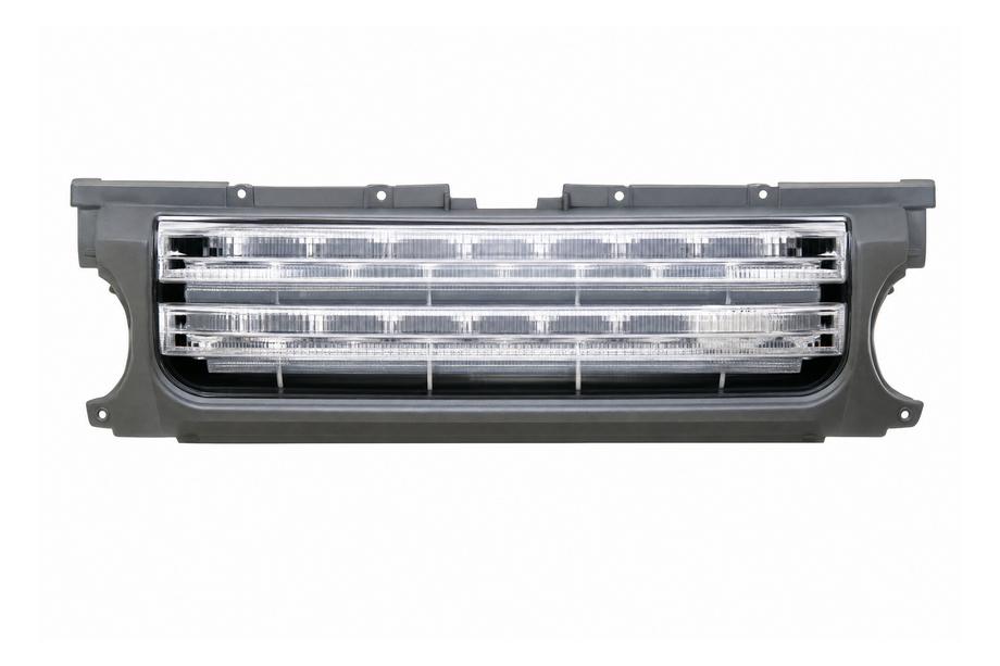 Land Rover Discovery IV 2009–2017 Jäähdyttimen säleikkö – harmaa kehys / hopea verkko Image