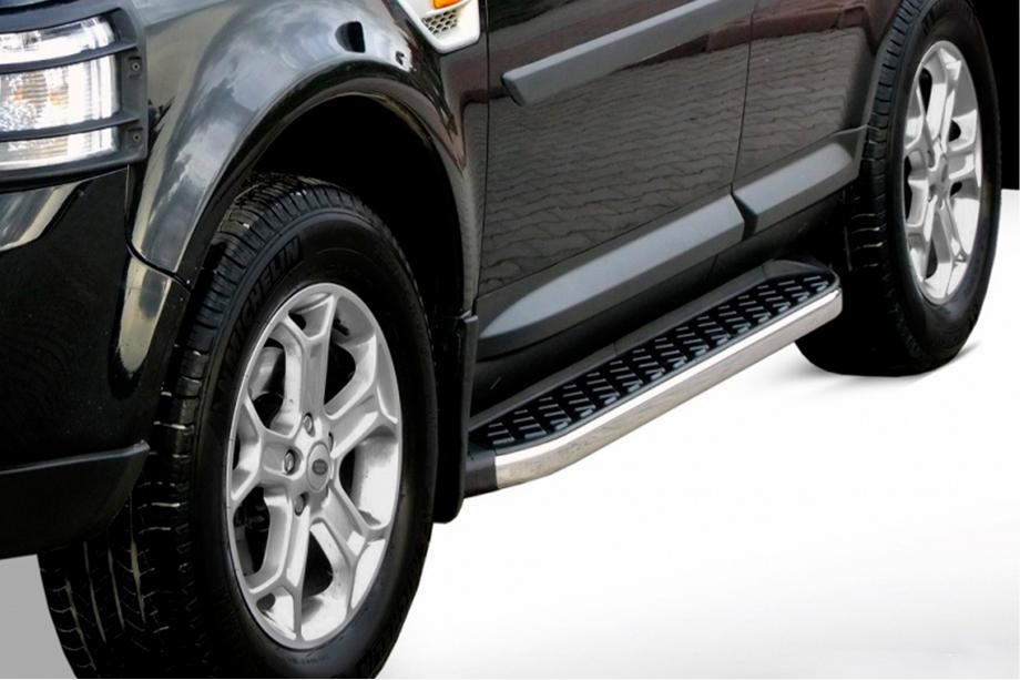 Range Rover III L322 2002–2012 BlackLine-sivuporrassarja (2 kpl, alumiini) Image