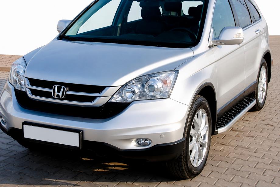 Honda CRV 2012–2016 BlackLine-sivuporrassarja (2 kpl, alumiini) Image