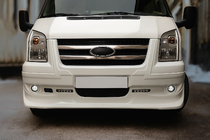 Ford Transit 2000–2014 Jäähdyttimen säleikön kromilistat (2 kpl, ruostumaton teräs) OmsaLine – italialainen ruostumaton teräs kuva 3