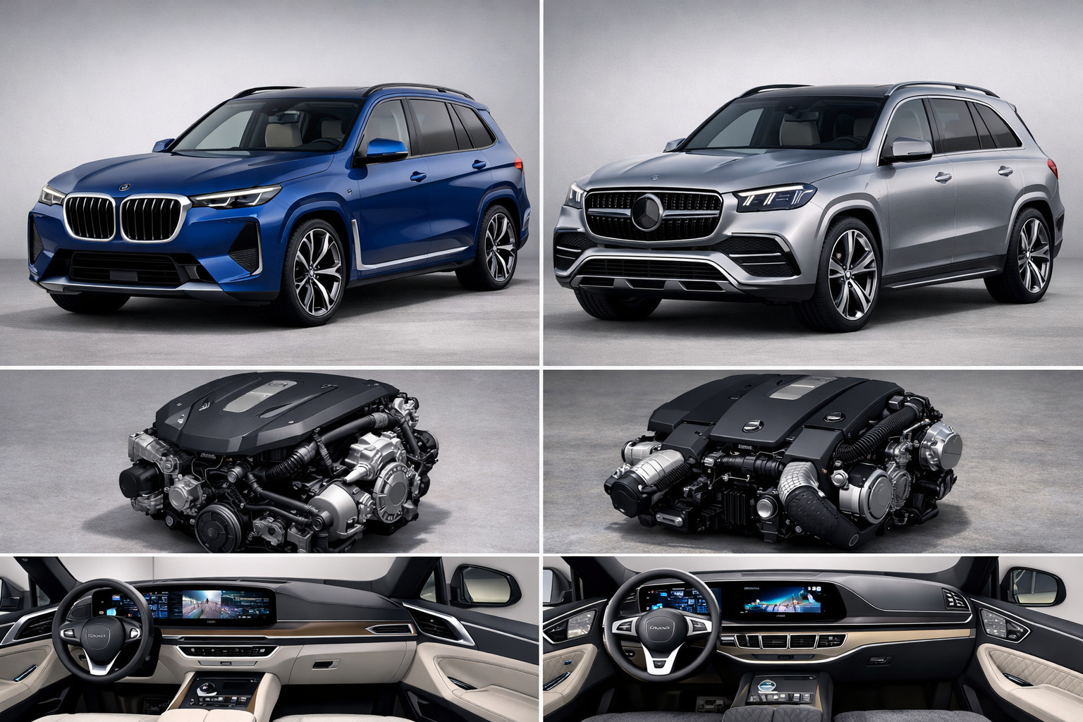 BMW X7 2027 vs Mercedes-Benz GLS 2027: hinta, moottorit, sisätila ja kumpi on parempi