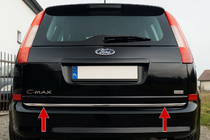 Ford C-Max 2004–2010 Takalukun reunalista (ruostumaton teräs) kuva 1