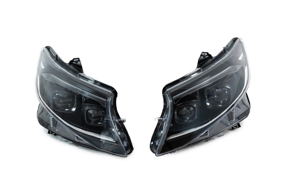 Mercedes Vito/V-class W447 2014– Ajovalot eteen 2025 Design LED Black (Vito, 2 kpl) Image