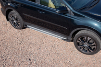 Toyota Rav 4 2013–2018 OEM V4 Silver sivuaskelmat (2016-2018, 2 kpl, alumiini) kuva 1