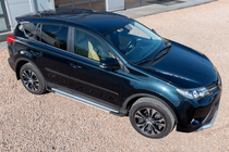 Toyota Rav 4 2013–2018 OEM V4 Silver sivuaskelmat (2016-2018, 2 kpl, alumiini) kuva 2