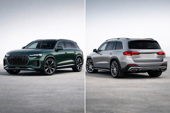 Audi Q9 2027 vs Mercedes-Benz GLS 2027: hinta, moottorit, tekniset tiedot ja kumpi on parempi Kuva 1