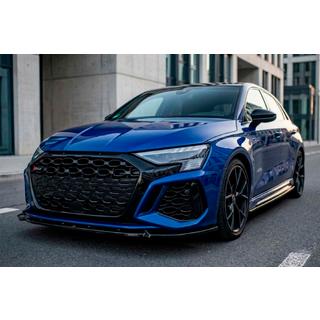 Etupuskurin lip spoiler Lip DPT V2 (RS3, 2020-2024, kiiltävä musta) Audi A3 2020– kuva 1
