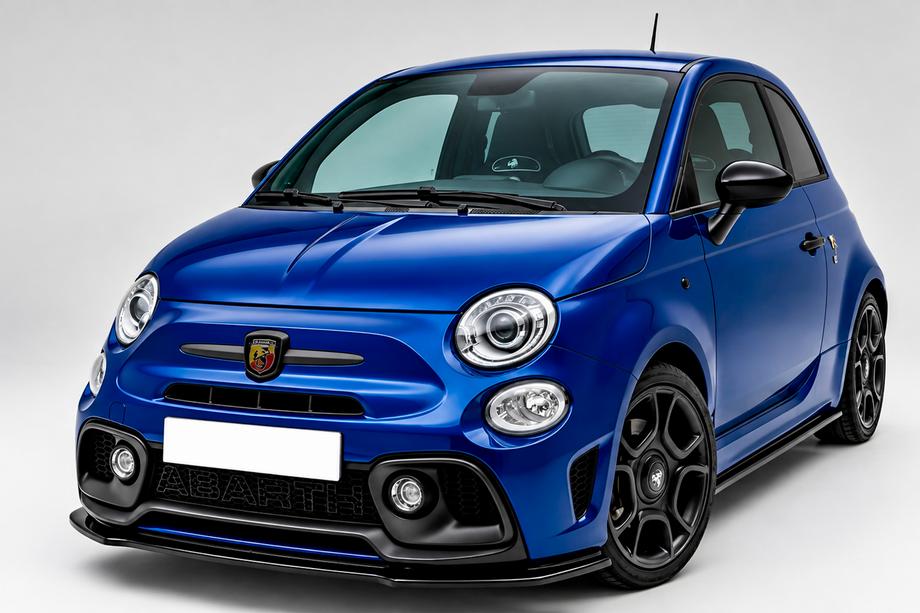 Fiat 500/500L 2013–2022 Etulippa DPT (Abarth, kiiltävä musta) Kuva 1