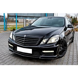 DPT etulip spoiler (E63 AMG, 2009-2012, kiiltävä musta) Mercedes E-sarja W212 2009–2016 kuva 1