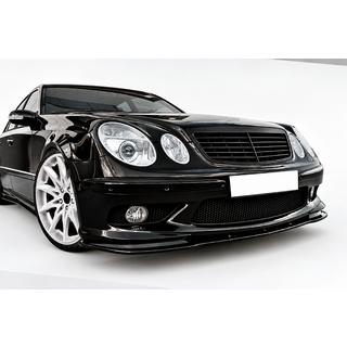 DPT etulippo (AMG, 2002-2006, kiiltävä musta) Mercedes E-class W211 2002–2009
