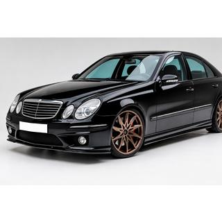 Etulippa DPT (AMG:lle, 2006-2009, kiiltävä musta) Mercedes E-class W211 2002–2009